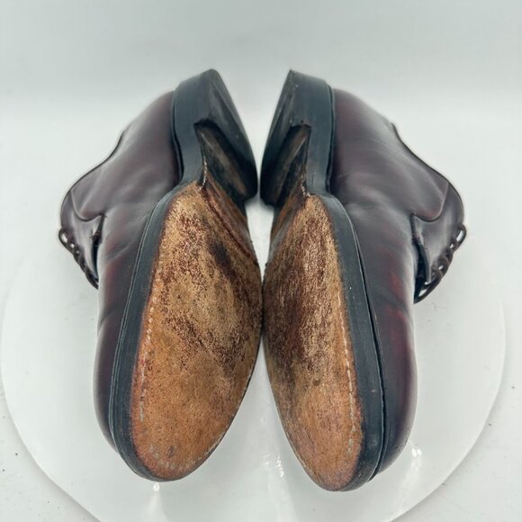 Wild Smith London Lanark Men Sz 9.5 UK 8.5E Burgundy Leather Derby Lace Up Shoe - Picture 7 of 12